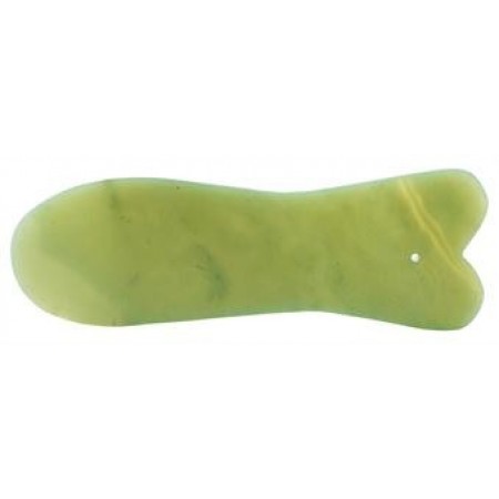 Peça Gua Sha - Jade Peixe