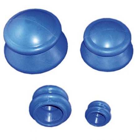 Ventosas de Borracha Azul- 4 Pcs